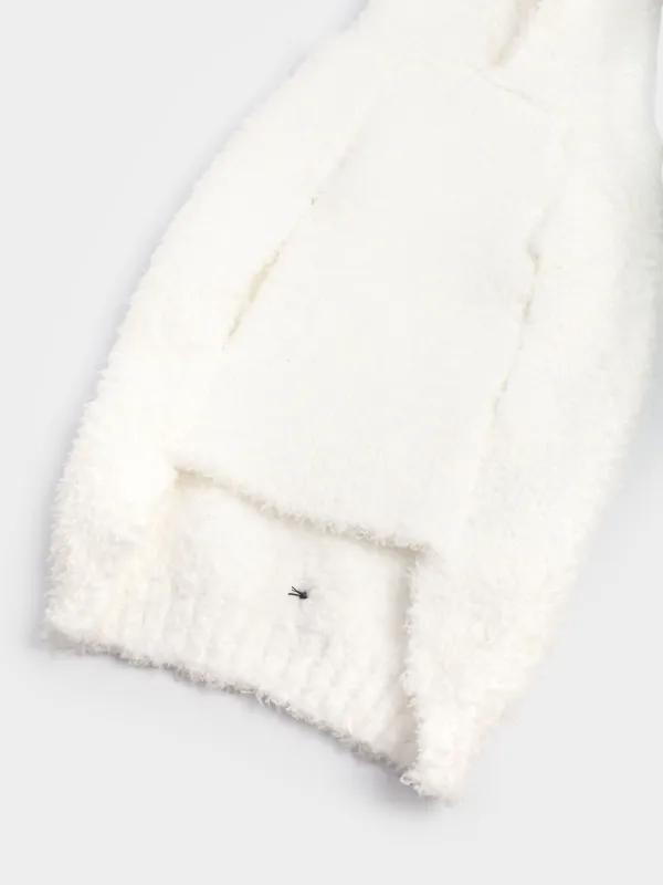 Свитер для животных, 38 см, р. М, с капюшоном, полиэстер, белый, Снеговик, Fashion pet, image-3