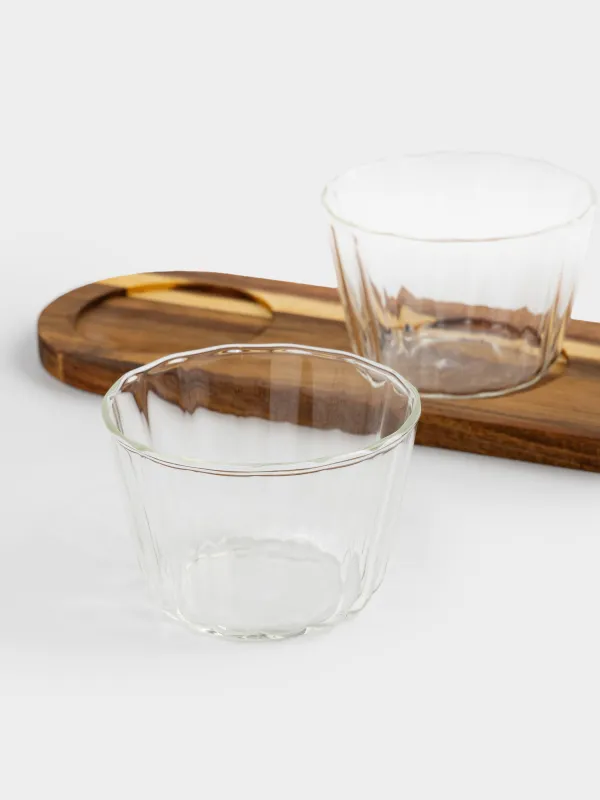 Тіскебасарларға арналған жиынтық, 3 зат, тұғырда, шыны Р/ағаш, Ribby wood, image-3