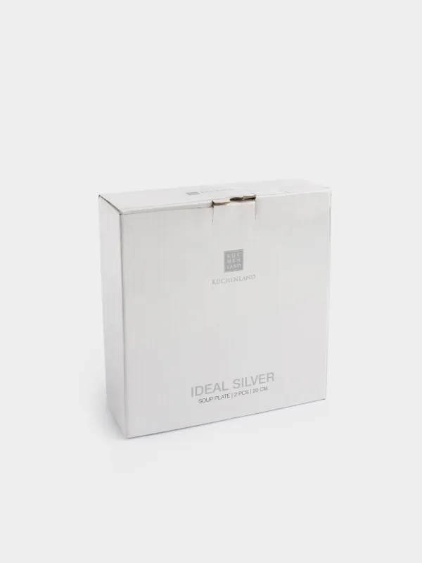 Тарелка суповая, 20см, 2 шт, Ideal silver, image-5