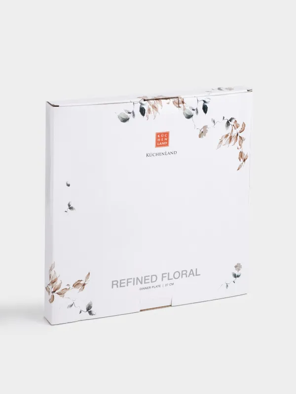 Түскі ас тәрелкесі, 27 см, фарфор N, Күзгі гүлдер, Refined floral, image-4