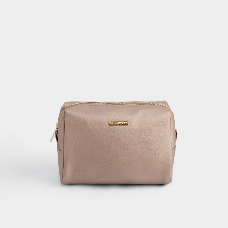 Косметикалық сөмке, 21х13 см, ПВХ, алтын, Beauty