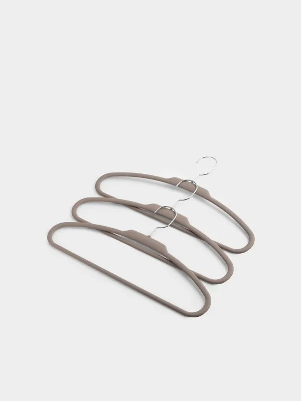 Ілгіш, 42 см, 3 дана, пенжек пен сырт киімдерге арналған, пластик, мокко, Good house, image-1