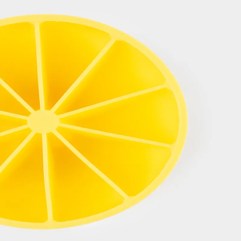 Мұзға арналған қалып, 10х5 см, 10 бөлім, силикон, сары, Лимон, Sicily, image-1