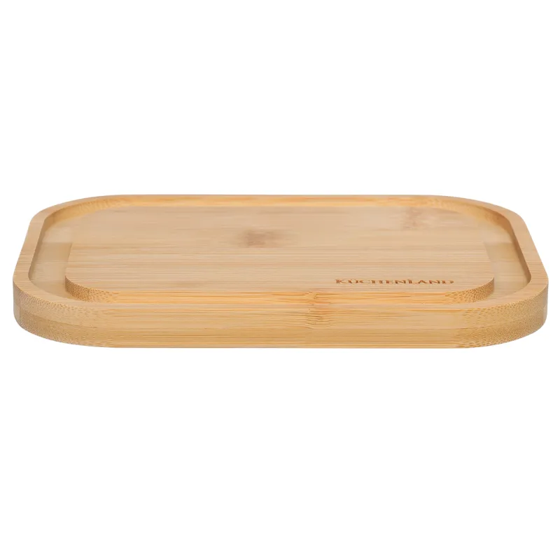 Майға арналған ыдыс, 18х14 см, бамбук/шыны, тікбұрышты, Home made, image-1