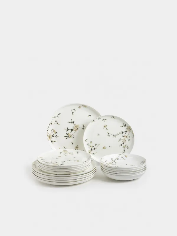 Сервиз обеденный, белый, Florin, image-0