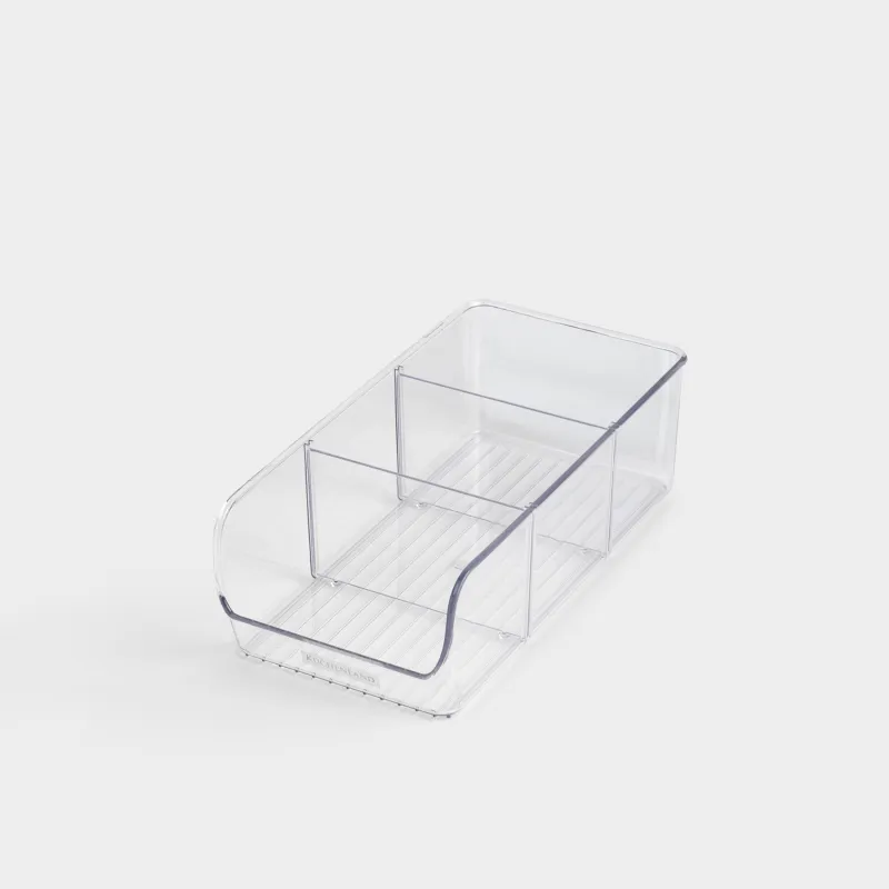 Ящик-органайзер для холодильника, 27х14 см, 3 отд, пластик, Basic