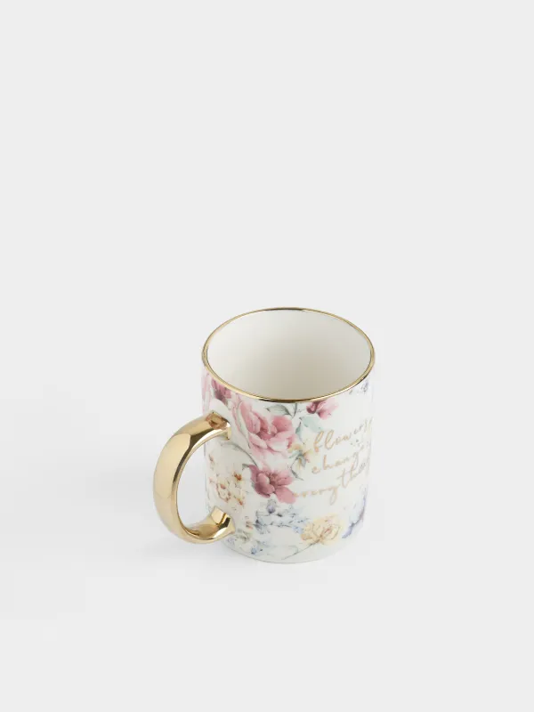 Кружка, 350 мл, Цветы, Flowers, image-1