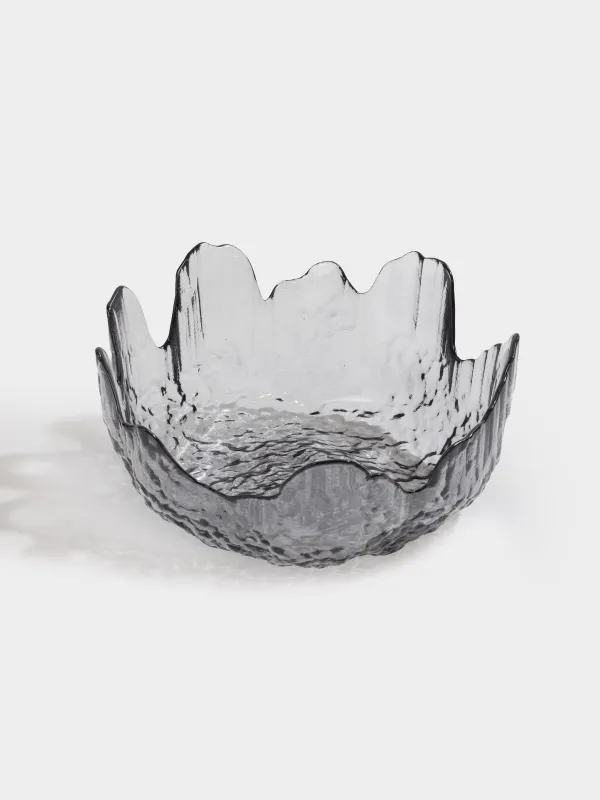 Салат ыдысы, 18х7 см, 700 мл, шыны, сұр, Nautilus color, image-2