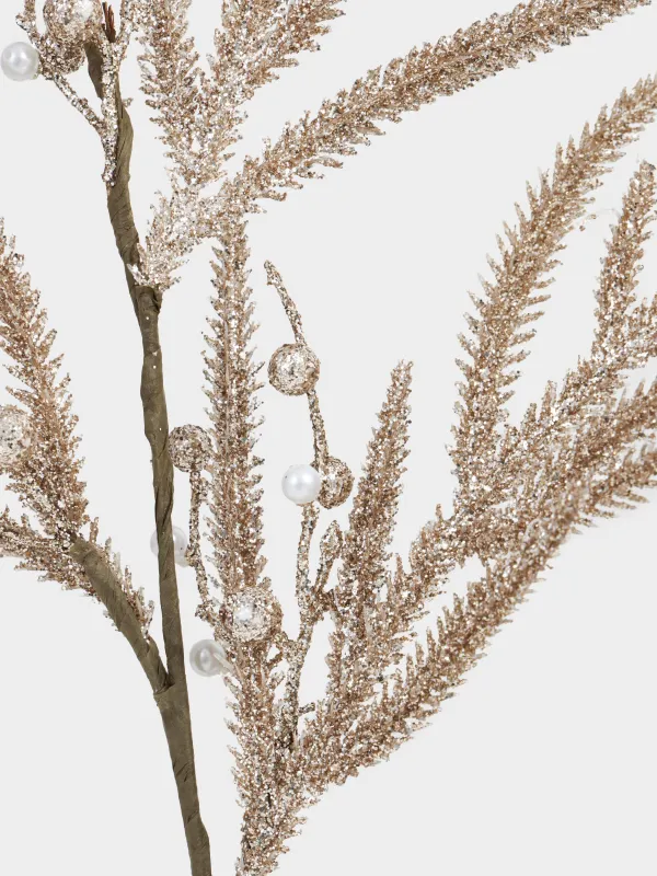 Ветка декоративная, 70 см, Ель с бусинами, Sparkle decor, image-4