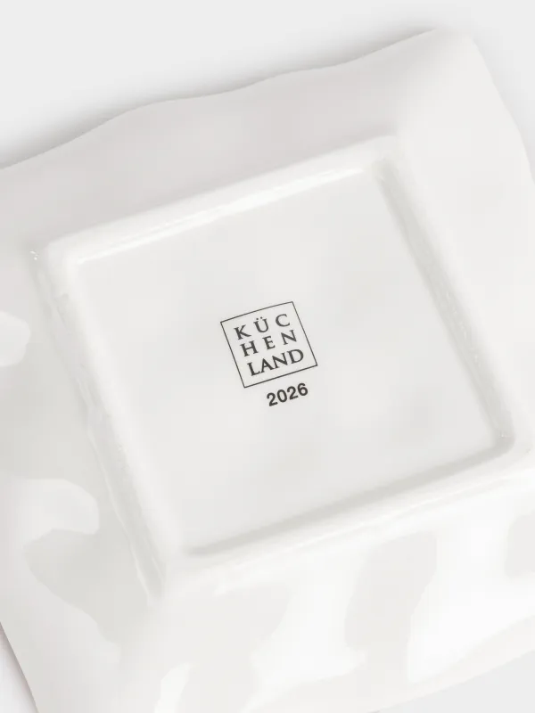 Ыдыс, 15х15 см, керамика, шаршы, Жылқы, Christmas tree, image-5