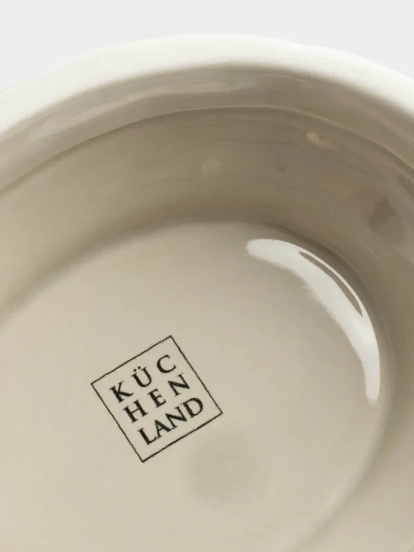 Жануарларға арналған тостаған, 13х9 см, 350 мл, өлшеуіш шкаласы бар, аяқты, керамика, сұр, мысық, Whiskers, image-8