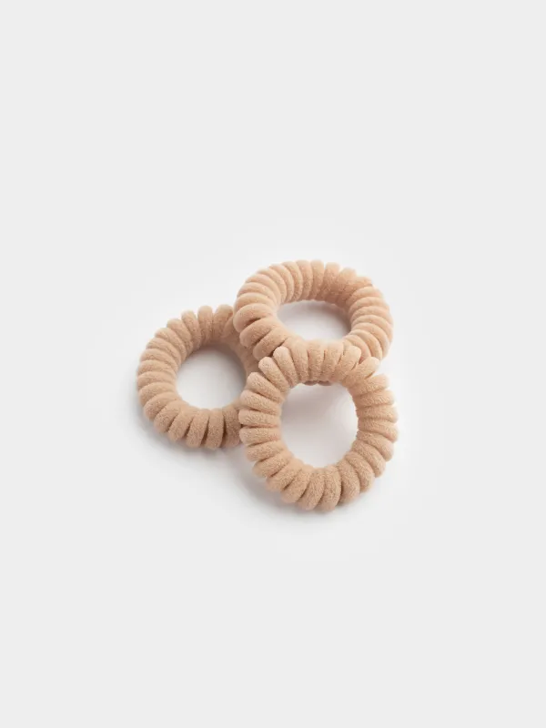 Шашқа арналған бау, 4 см, 3 дана, полиэстер/ТПУ, сарғыш, Спираль, Helix, image-1