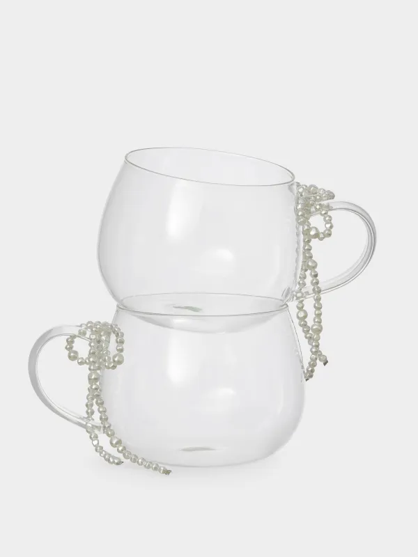 Саптыаяқ, 430 мл, 2 дана, шыны Б/пластик, Бантик, Pearl Antarctica, image-0