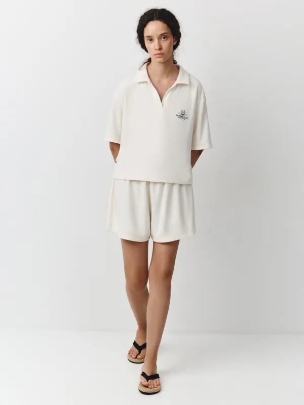 Әйелдер шорттары, үйге арналған, өлшемі S, мақта/полиэстер К, сүт түстес, Pegina, image-2