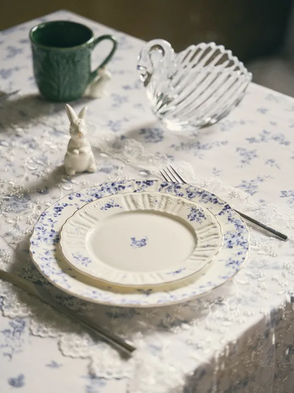 Үстел төсеніші, 40х160 см, шілтерлі, полиэстер, ақ, Шілтерлі гүлдер, Flowers lace, image-8