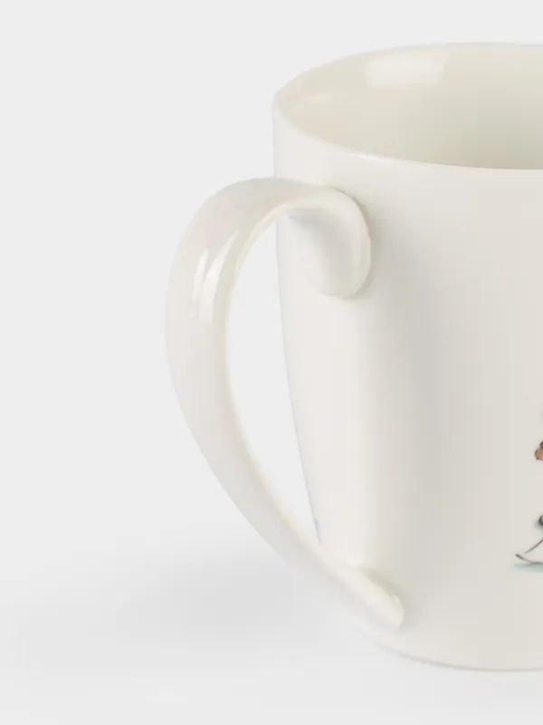 Кружка, 320 мл, фарфор N, белая, Ежи с подарками, Hedgehog christmas, image-5