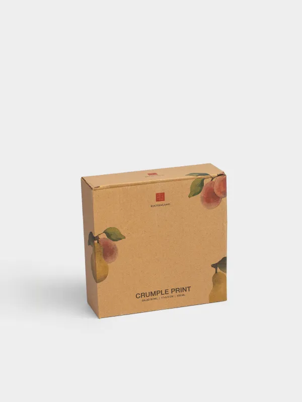 Салатник, 17х6 см, Груши и сливы на ветке, Crumple print, image-5