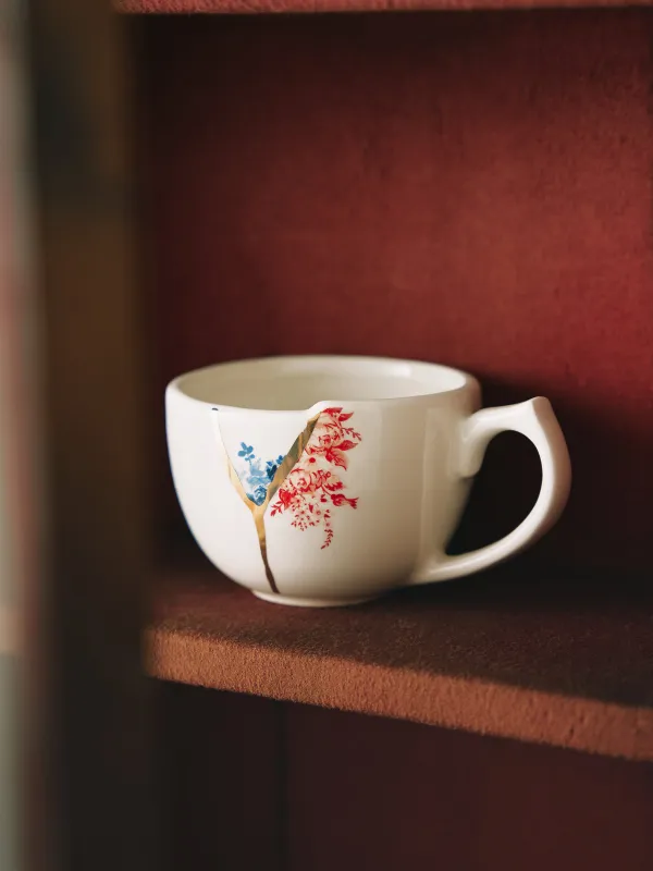 Пара чайная, 1 перс, 2 пр, 320 мл, керамика D, бело-золотистая, Пожелание, Revival, image-8