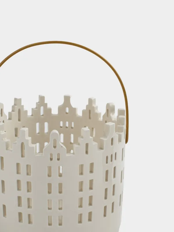 Подсвечник, 11x9 см, для чайной свечи, Дома, Snow sparks, image-2