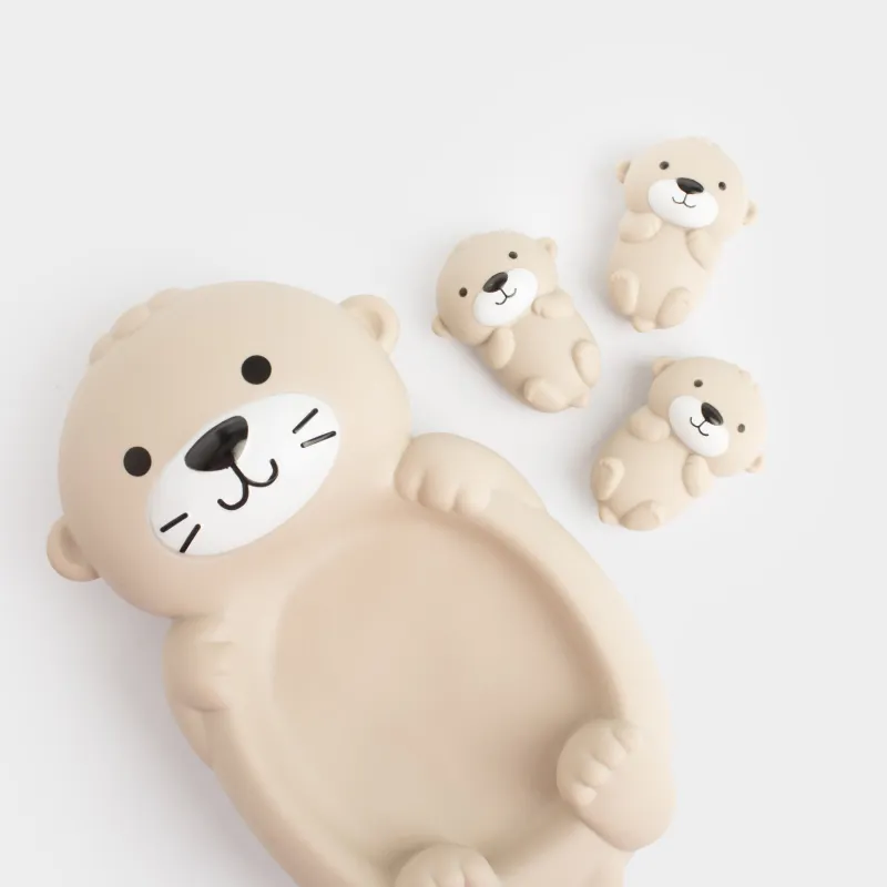 Шомылуға арналған ойыншықтар жиынтығы, 4 дана, ПВХ, сарғылт-қоңыр, Кәмшат отбасымен бірге, Kiddy, image-5