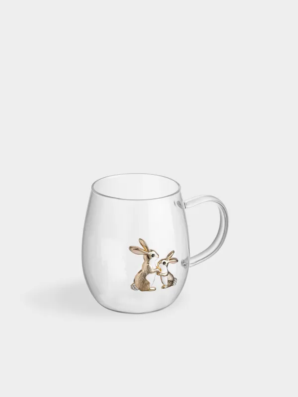 Саптыаяқ, 520 мл, шыны Б/металл, Қояндар, Lux elements, image-1