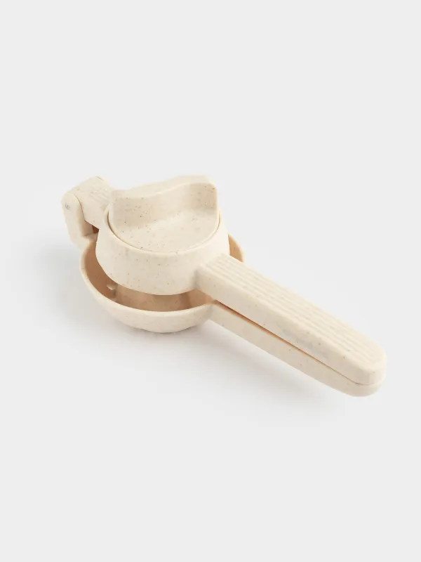 Цитрустарға арналған шырын сыққыш, 22х10 см, тұтқасы бар, пластик, сарғылт-қоңыр, дақты, Soft speckled, image-4