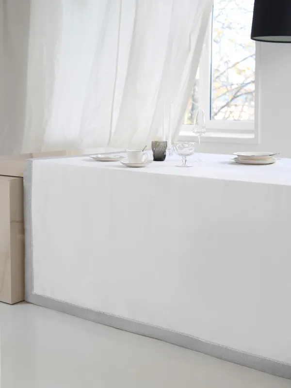 Дастархан, 170х250 см, полиэстер, АҚ және сұр, Milky way, image-8