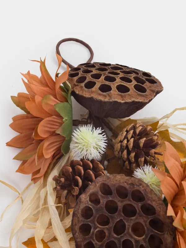 Сәндік композиция, 56 см, көбік/пластик, Күнбағыс пен лотос, Nelumbo decor, image-3