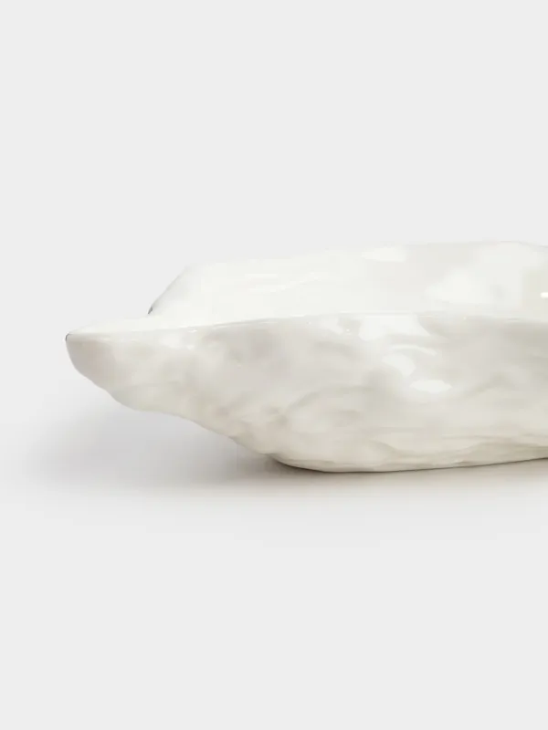 Ыдыс, 23х14 см, фарфор Р, ақ, Устрица, Shellfish, image-6