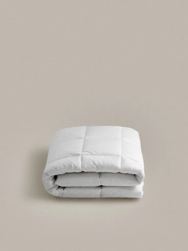 Одеяло, 200х220 см, хлопок/микрофибра, белое, с серебристым кантом, Soft cotton, image-1