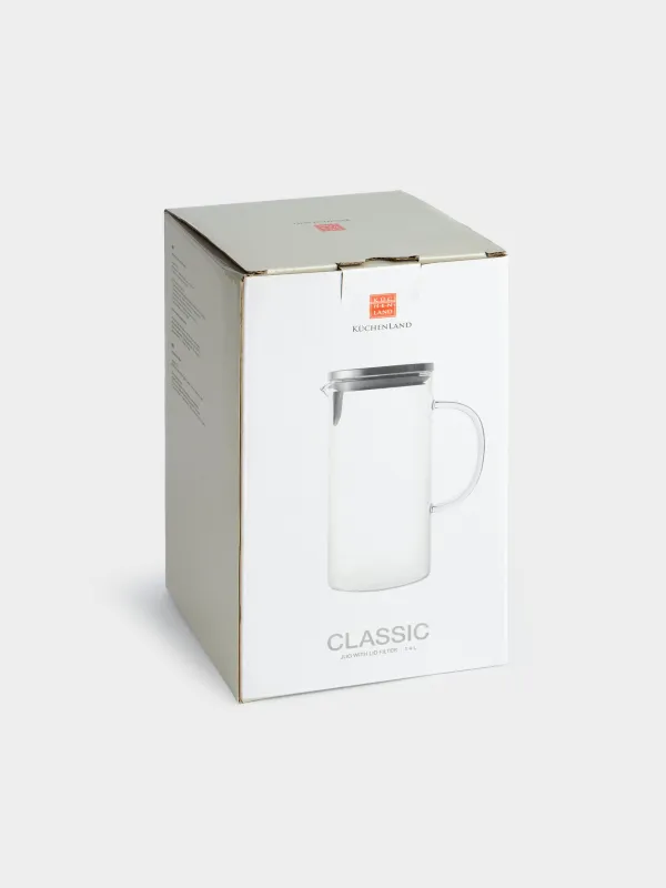 Құмыра, 1,4 л, сүзгі қақпағы бар, пайдаланылған Шыны / Болат, классикалық, image-7