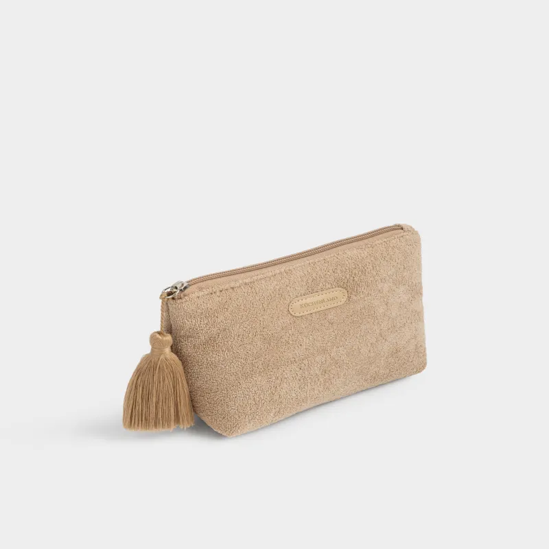 Косметичка, 20х16 см, с кисточкой, Terry cloth, image-3