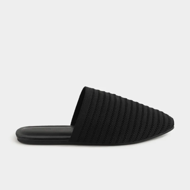 Әйелдер тәпішкелері, өлшемі 36-37, мақта/полиуретан, қара, Verla