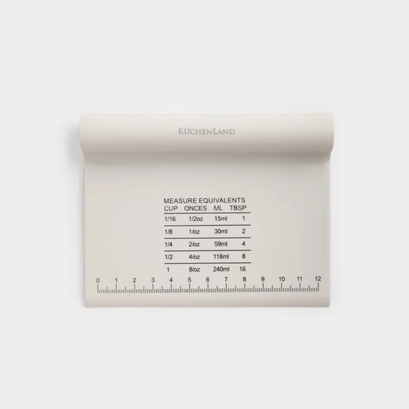 Кондитерлік қалақ, 13 см, сызғышпен, силикон, сарғылт-қоңыр, Bakery