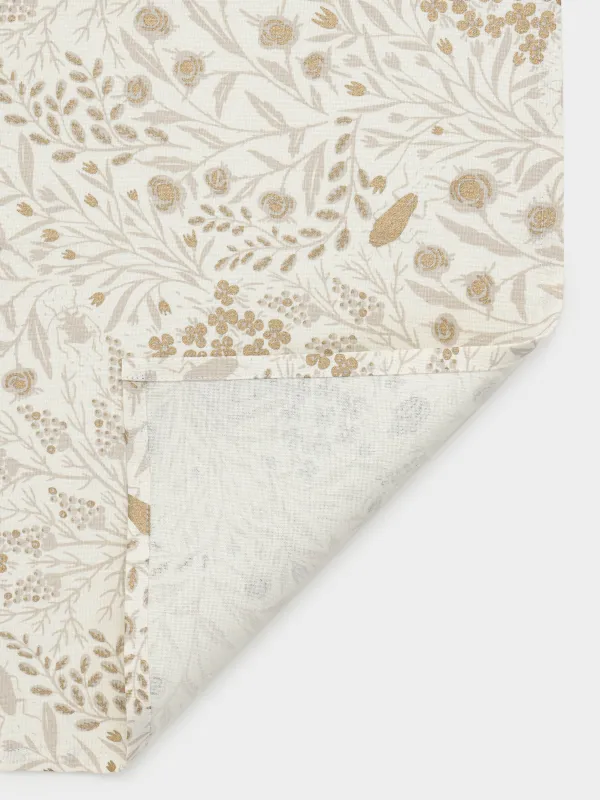 Полотенце кухонное, 40х60 см, хлопок, бежевое, Цветы и жуки, Meadow, image-2