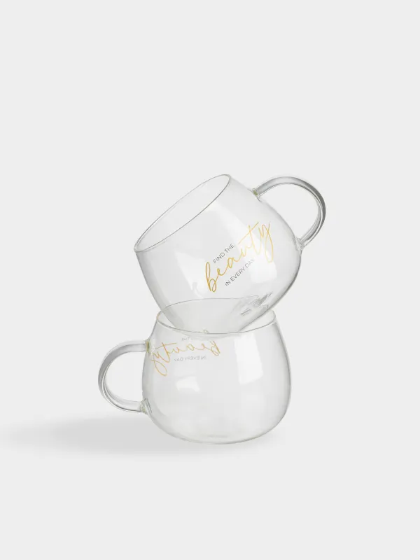 Саптыаяқ, 380 мл, 2 дана, шыны Б, Find the beauty, Scroll, image-0