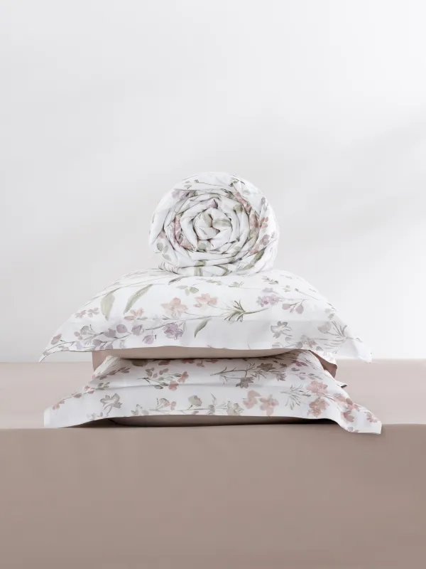 Төсек жиынтығы, Еуро, tencel 300 ТС, сүтті сарғылт-қоңыр, Бұтақтар, Tencel, image-7