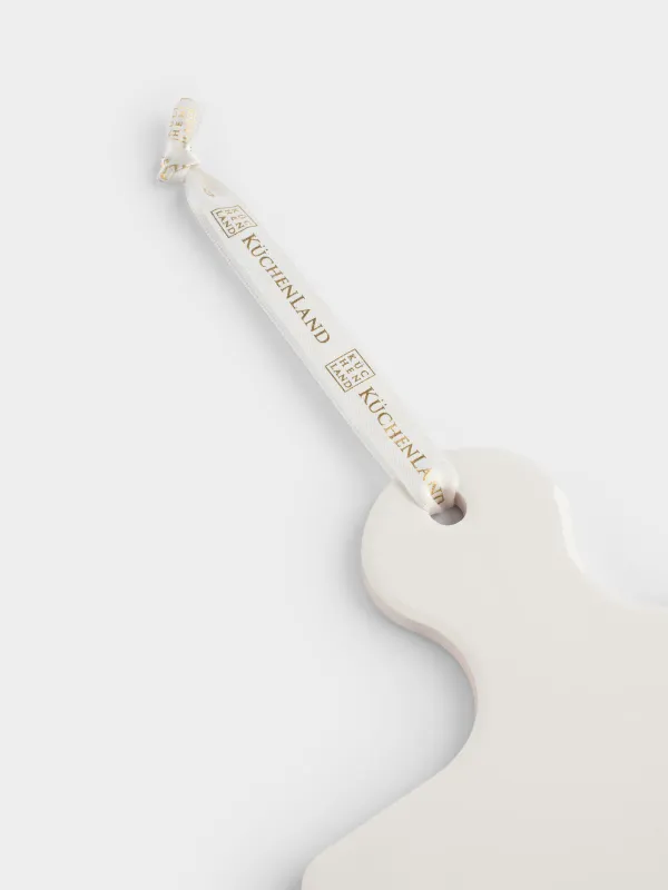 Подставка под горячее, 17х24 см, с ручкой, керамика/пробка, белая, Еж, Forest hedgehog, image-3