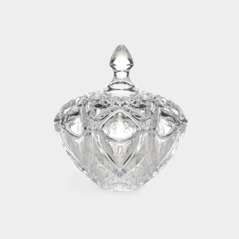 Емкость для хранения, 18х19 см, стекло Р, Цветок, Villari