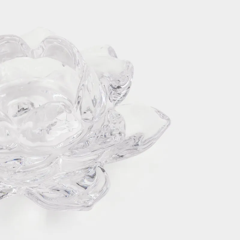 Подсвечник, 12x5 см, для чайной/тонкой свечи, стекло, Лотос, Lotus, image-4