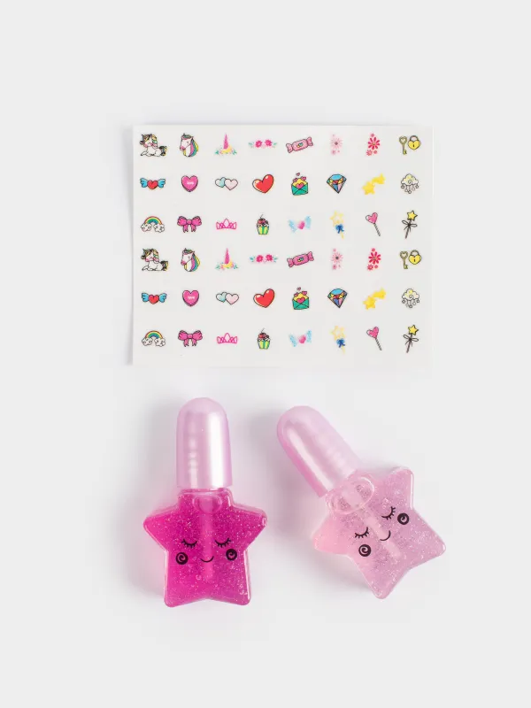 Тырнаққа арналған жиынтық, балаларға арналған, 10х9 см, 3 зат, Сөмке, Cosmetic kids, image-3