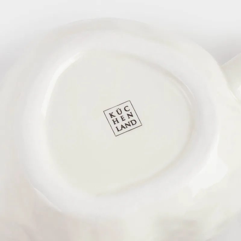 Саптыаяқ, 500 мл, керамика, сүт-алтын түстес, Жүрек, Crumple amour, image-3