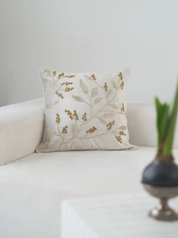 Подушка декоративная, бежевая, Print, image-2