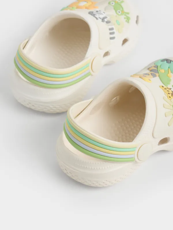 Балаларға арналған сабо, өлшемі 24, ЭВА, сарғылт-қоңыр, Жануарлар, Kids sabot, image-4