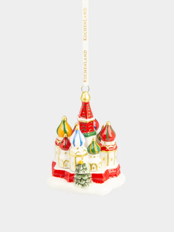 Шырша ойыншығы, 8 см, керамика, Василий Блаженный соборы, Figure christmas, image-0