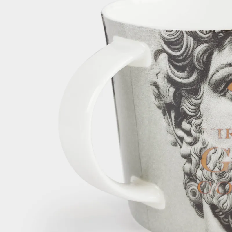 Саптыаяқ, 450 мл, фарфор F, сұр-алтын, Грек мүсіні, Apollo, image-2