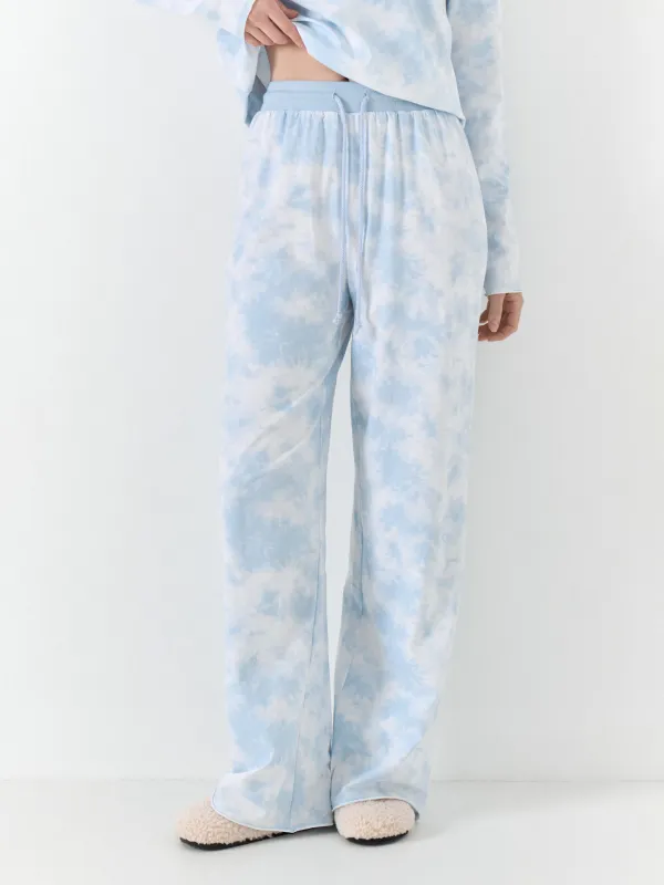 Брюки домашние, голубые, Jocelyn, image-1