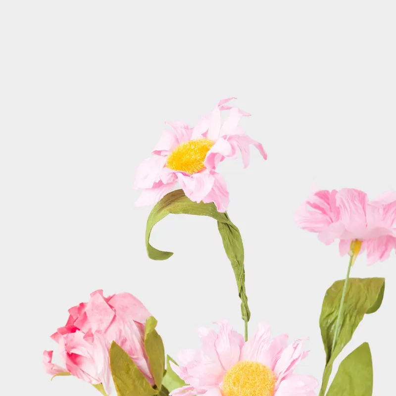 Ветка декоративная, 58 см, бумага/пластик, Розовые пионы, Flower garden, image-4