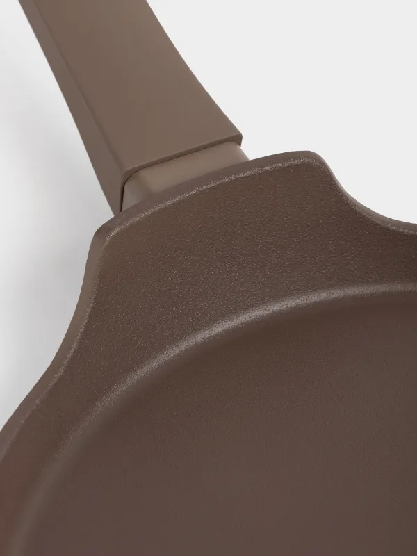 Сковорода блинная, 24 см, с покрытием, алюминий, коричневая, Brown rock, image-3