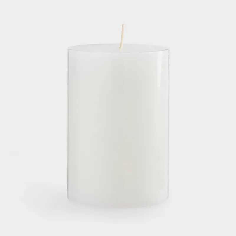 Свеча ароматическая, 10 см, цилиндрическая, белая, Peony Blush, Luxury white